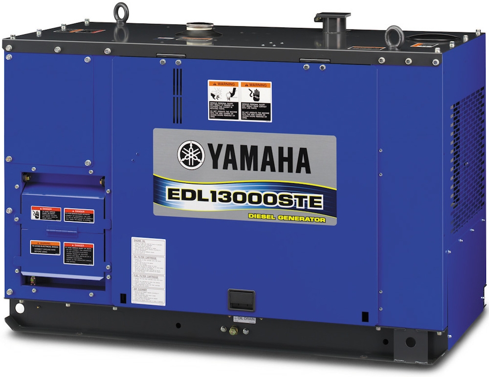 Yamaha Diesel Soundproof Generator 13.5kVA, 441kg EDL13000STE - Click Image to Close